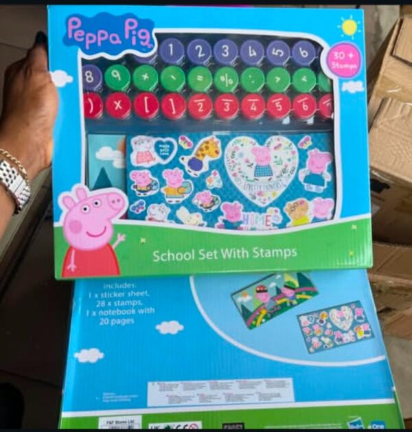 Peppa Pig Stamp Kit with note book, Sticker sheet and stamps